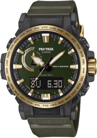CASIO Pro Trek PRO TREK 30th Anniversary Model PRW-61ANS-3JR Men's Green x Gold