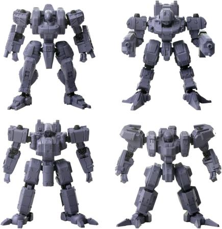 Kotobukiya Front Mission Structure Arts 1/72 Scale Plastic Model Kit Series Additional Selection Vol. 2, 4-Piece Box Set