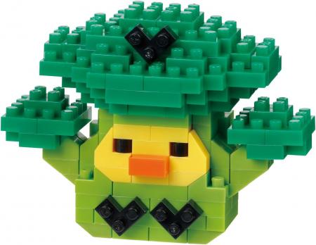 Kawada Nanoblock Kiiroitori (Broccoli) 190 Pieces Ages 12 and Up Rilakkuma NBCC_174