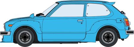 Hasegawa 1/24 Scale Honda Civic GL (SB-1) 2-Door Custom Version Plastic Model Kit 20773 (Car)