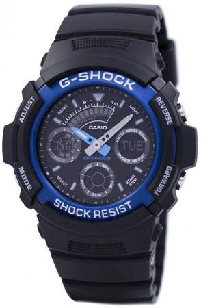Casio Aw-591-2Aer Mens G-Shock Black Chronograph Sports Watch