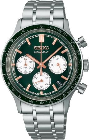 SEIKO Watch Seiko Selection Analog Quartz Chronograph SBTR057 Men's Silver