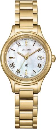 CITIZEN xC Watch Light-Powered Eco-Drive Radio-Controlled Waterproof ES9492-57D Women's Gold Amber Yellow