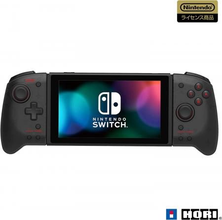 Equipped with continuous fire and continuous fire hold function Grip Controller for Nintendo Switch Clear Black Compatible with Nintendo Switch