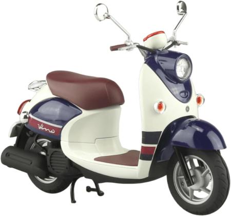 Aoshima Bunka Kyozai 1/12 Scale The Bike Series No. 60 Yamaha Vino 13 Dark Grayish Blue Metallic A Blue Beige Plastic Model Kit (Motorcycle)