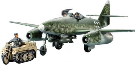 Tamiya 1/48 scale limited Messerschmitt Me262 A-2a Kettenkrad tow set plastic model 25215