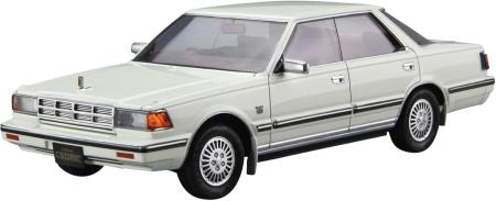 Aoshima Bunka Kyozai 1/24 The Model Car Series No.58 Y30 Cedric/Gloria 4HT V30E Brougham VIP 83 Plastic Model (Car)