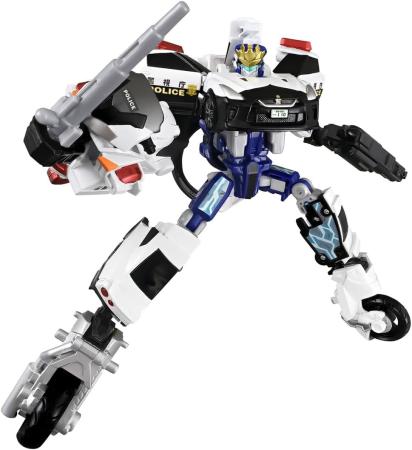 TAKARA TOMY Tomica Job Labor TJBDX Unite Police Braver Patrol Car & Police Bike Combined Set Miniature Car Toy Ages 3 and Up