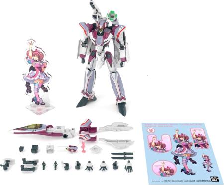 BANDAI SPIRITS HG Macross Delta VF-31C Siegfried (Mirage Farina Jenius Custom) Deluxe Set, 1/100 Scale, Pre-Colored Plastic Model Kit