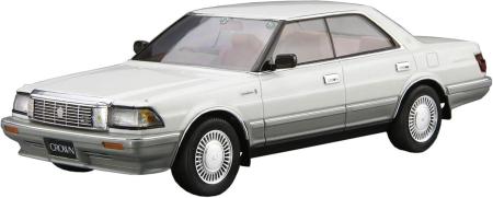Aoshima Bunka Kyozai 1/24 The Model Car Series No.87 Toyota UZS131 Crown Royal Saloon G 89 Plastic Model (Car)