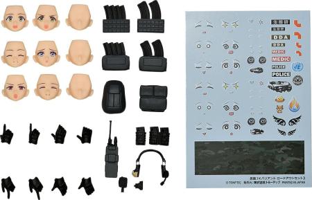 TOMYTEC figmaPLUS Little Armory Armed JK Variant Loadout Set 3 Code URBEX PVC Pre-painted Optional Parts Set