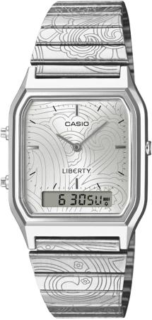 Casio Classic Watch (Official Japanese Product) LIBERTY Collaboration Model AQ-230ELT-7AJR Unisex Silver