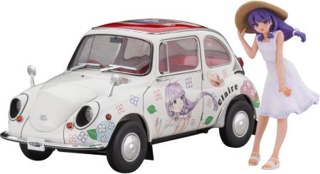 Hasegawa 1/24 Subaru 360 Deluxe Claire Frost w/Figure Plastic Model SP648 (Car)