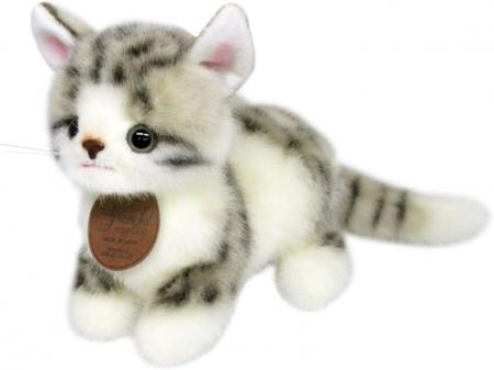 Graceful Cat (Made in Japan) Kitten Miya Munchkin Gray Standing Plush Length 21cm I-7552