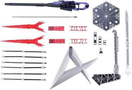 RG 1/144 Hi-? Gundam Hyper Mega Bazooka Launcher & Funnel Display Set, Color-Coded Plastic Model Kit (Mobile Suit Gundam: Char's Counterattack Beltorchika Children) *This product does not include the MS itself.