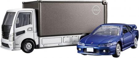 Takara Tomy Tomica Premium Tomica Transporter Nissan Silvia (S15) Miniature Car Toy for ages 6 and up