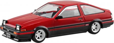 Aoshima Bunka Kyozai 1/32 Rakupla Snap Kit No.11CU-RB Toyota Sprinter Trueno Custom High Flash Two-tone Color-coded Plastic Model (Car)