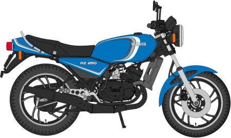 Hasegawa 1/12 Scale Yamaha RZ250 (4L3) YAC Limited (1982) Plastic Model Kit 21774 (Motorcycle)
