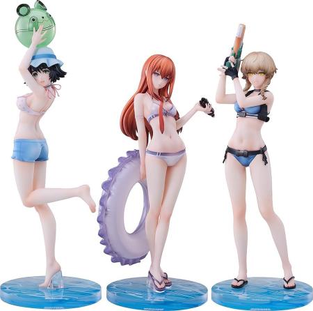 Solarain STEINS GATE Makise Kurisu & Shiina Mayuri & Amane Suzuha Swimsuit Ver. Set, 1/7 Scale Plastic Pre-painted Finished Figure