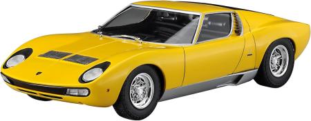 Hasegawa 1/24 Lamborghini Miura P400 SV Detail-Up Version Yellow Body Plastic Model Kit 20511