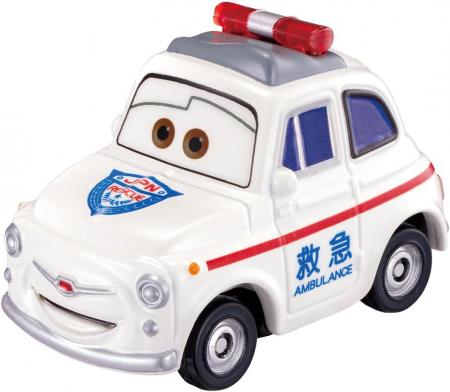 Takara Tomy Disney Cars Tomica C-39 Luigi (Ambulance Type) Mini Car Toy for ages 3 and up