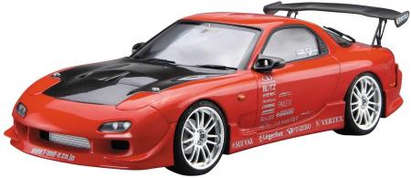 Qingdao Bunka Kyozaisha 1/24 The Tuned Car Series No.9 Mazda VERTEX FD3S RX-7 1999 Plastic Model