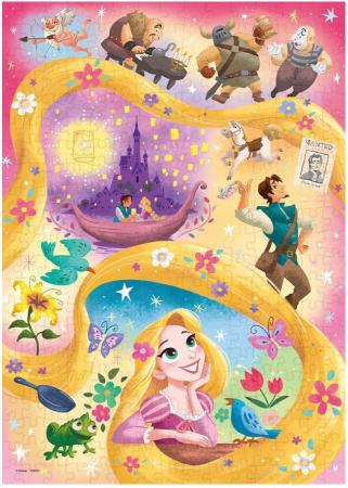 Tenyo (Made in Japan) 300-piece jigsaw puzzle Disney Living in My Story (Tangled) (30.5x43cm) D-300-077 with glue, spatula and service card