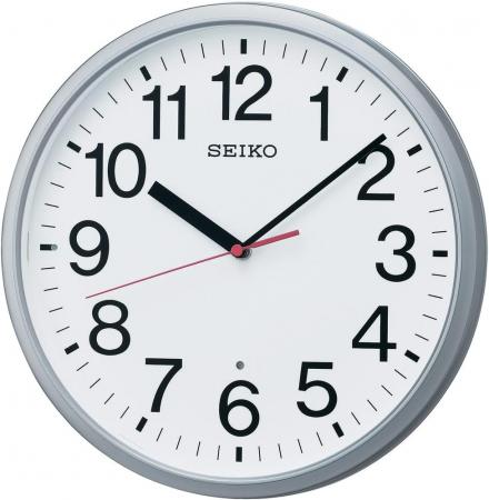 Seiko Clock Wall Clock Radio Analog Silver Metallic KX230S