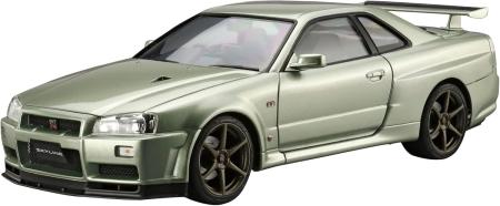 Aoshima Bunka Kyozai (AOSHIMA) The Model Car No. 134 1/24 Nissan BNR34 Skyline GT-R V-spec II Nur. 2 Plastic Pre-Colored Plastic Model