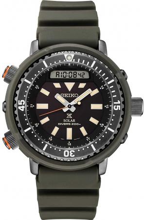 SEIKO PROSPEX Solar Diver SNJ031 Wrist Watch MENS Anadige Black Black Khaki Tuna Can