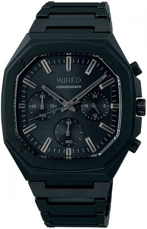 SEIKO Wired REFLECTION Octagon Octagon Model AGAT447 Men's Black
