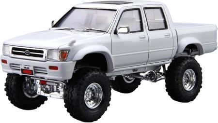 Aoshima Bunka Kyozai (AOSHIMA) The Tuned Car LN107 Hilux Pickup Double Cab Lift-Up (Toyota) 1/24 Scale Plastic Model Kit (1994)