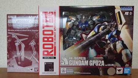 ROBOT soul SIDE MS RX-78GP02A Gundam prototype No. 2 ver.ANIME Mobile Suit Gundam 0083 Robot soul Anime GP-02