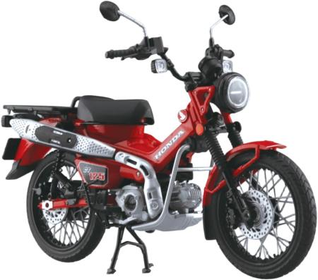 Aoshima Bunka Kyozai (AOSHIMA) Honda CT125 Hunter Cub Glowing Red 1/24 Scale Die-Cast Painted Complete Model