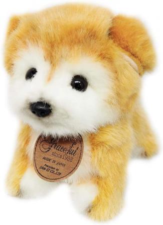 Made in Japan Graceful Puppy Series Akita Inu Standing Plush Height 17cm