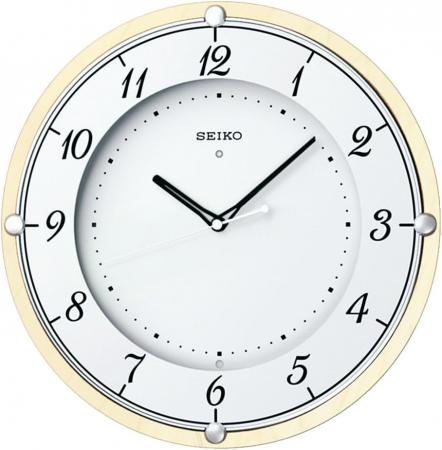 Seiko clock wall clock radio analog wooden frame natural color wood KX373A SEIKO
