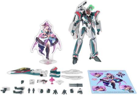 BANDAI SPIRITS HG Macross Delta VF-31S Siegfried (Arado M?lders Custom) Deluxe Set, 1/100 Scale Plastic Pre-Colored Plastic Model Kit