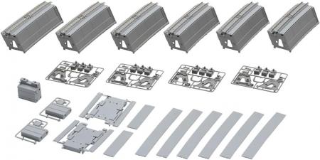 TOMIX N gauge embankment large curved rail double track set 91047 railway model supplies