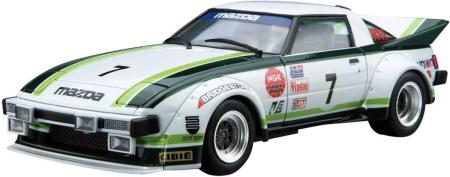 Aoshima Bunka Kyozai 1/24 The Model Car Series No.22 Mazda SA22C RX-7 Daytona 79 Plastic Model (Car)
