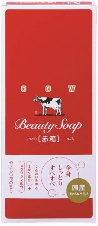Cow brand soap, Red box, bath size 100g*6 pcs