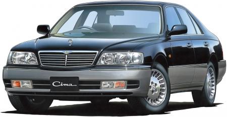 Aoshima Bunka Kyozai 1/24 The Model Car Series No.137 Nissan Y33 Cima 1996 Plastic Model