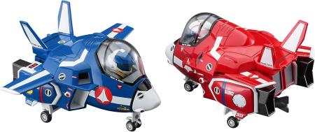 Hasegawa Egg Plane Super Dimension Fortress Macross VF-1J Valkyrie Max & Millia Non-scale Plastic Model 65876