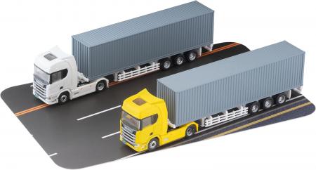 Tomytec The Trailer Collection, Trecolle, Scania Trailer Set B, Diorama Supplies