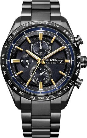 CITIZEN Watch Attesa JAXA LABEL HTV-X Limited Model AT8289-67E Men's Black Blue