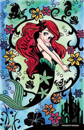 132Pieces Puzzle Clear Stand Puzzle Little Mermaid Colorful Day -Ariel-
