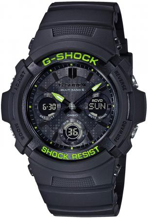 CASIO G-SHOCK Black and Yellow Series AWG-M100SDC-1AJF Men's