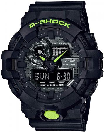 CASIO G-SHOCK Black and Yellow Series GA-700DC-1A watch
