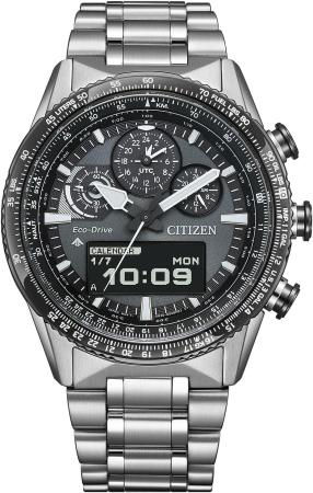 CITIZEN Promaster Limited Edition by Mont-Bell with Interchangeable Silicone Rubber Band JV2006-55H, Men's, Silver
