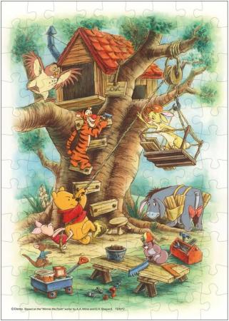 Tenyo 108-piece jigsaw puzzle Disney Owl's House (Winnie-the-Pooh) (18.2 x 25.7 cm)