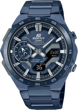CASIO EDIFICE COOL BLUE EDITION WINDFLOW Bluetooth Equipped Tough Solar Sapphire Glass ECB-2200YCB-2AJF Men's Blue
